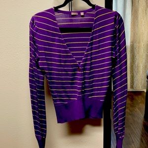 Halogen retro 90 ‘s cardigan …puff shoulders.
